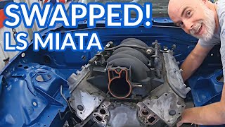 HOW TO LS SWAP YOUR MIATA  BUDGET LS SWAP  EP18 [upl. by Nonnahc]