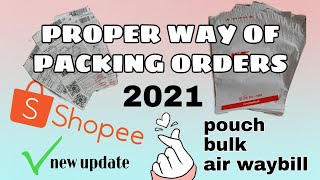 SHOPEE Proper way of packing orders Shopee advisory [upl. by Epps153]