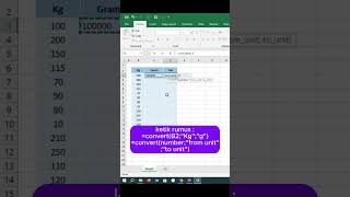 Cara membuat tabel konversi di Excel exceltips convert [upl. by Molahs]