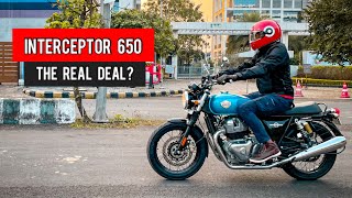 Royal Enfield Interceptor 650 Detailed Ride Review  The Real Deal [upl. by Llyrat784]