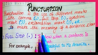 What is Punctuation  Punctuation in English grammar  Types of punctuation marks [upl. by Egan808]