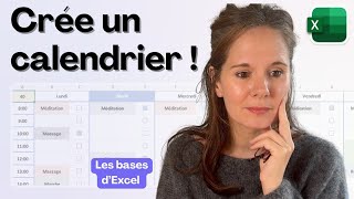 Comment créer un calendrier sur Excel [upl. by Aikem]