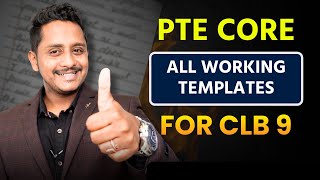 PTE Core  All Working Templates for CLB 9  Skills PTE Academic [upl. by Ellertnom]