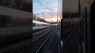 Epic First Overtake by Japans Fastest Train 🚆 Subscribe For More railway [upl. by Esirehc]