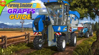 How to Grow and Harvest Grapes in Farming Simulator 23  Ultimate Guide fs23 [upl. by Ecnatsnok]