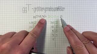 ggT größter gemeinsamer Teiler [upl. by Twum]