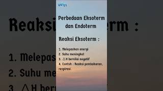 Perbedaan reaksi eksoterm dan endoterm kimia termokimia [upl. by Haididej899]