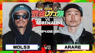 MOL53 vs ARARE  渋谷レゲエ祭 vs 真ADRENALINE 20240202 [upl. by Aydin]