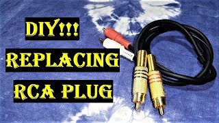 How to replace RCA plug Video Updated [upl. by Waugh]