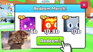 I REDEEM ALL MY MERCH CODES AND THIS HAPPENED in PETS GO [upl. by Runkel]