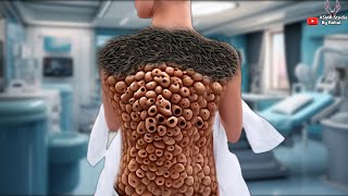 ASMR Back Treatment Removing Maggots and Treating Trypophobia  ASMR Worm Surgery Animation [upl. by Aeiram279]