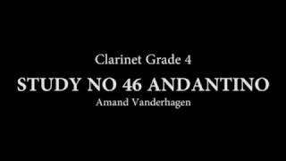 Study for Clarinet No 46 Andantino [upl. by Acinoryt]