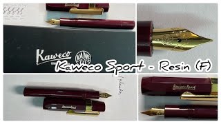 Unboxing and Review  Kaweco Sport  Resin  Fine nib [upl. by Catt]