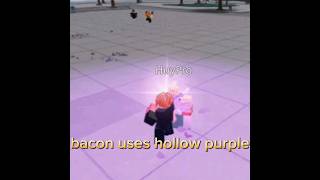 Bacon gojo 💀 tsb roblox strongestbattlegrounds jujutsukaisen gojo hollowpurple kj [upl. by Elbertina]