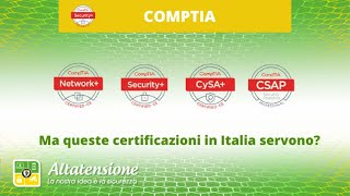 Comptia Security serve davvero a trovare lavoro in Italia [upl. by Girhiny]