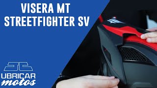 Casco MT Streetfighter SV Trial  Visera [upl. by Alesi746]