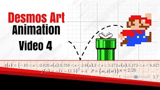 How to Create Desmos Art 4  Animation  Step by Step Guide [upl. by Guidotti852]