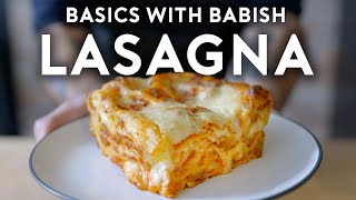 UltraMelty Bechamel Lasagna  Basics with Babish [upl. by Vidda]