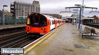 Neasden  Jubilee line  London Underground  1996 Tube Stock [upl. by Natsreik]