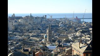 Il Centro Storico di Genova visto da Castelletto [upl. by Cotsen]