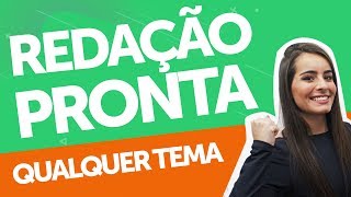 COMO FAZER UMA REDAÇÃO DO ENEM SEM SABER NADA SOBRE O TEMA  APRENDA TUDO COM A POXALULU [upl. by Refinej]