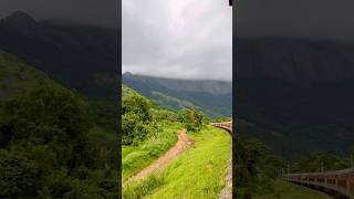 Train Travel Status  Most beautiful train route status nature palakkad shorts travel train [upl. by Iv687]