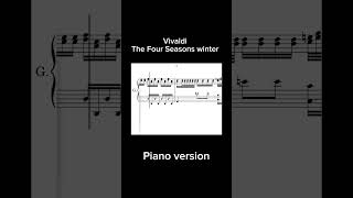 Vivaldi The Four Seasons winter Piano tutorial [upl. by Ahsinrats]