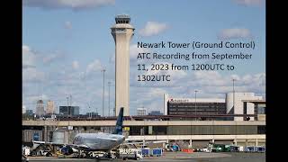 KEWR Ground ATC September 11 2023 22nd 911 Anniversary morning push [upl. by Isle]