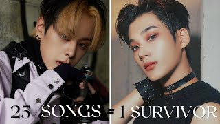 KPOP GAME 25 SONGS  1 SURVIVOR WITH CATEGORIES  BOYGROUPS VERSION 2 [upl. by Magdalena]