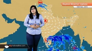 Weather Forecast for November 10 2015 Deep depression over Bay of Bengal [upl. by Neltiak278]