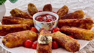 Recette Spéciale Croquettes Pommes deTerre Farcies [upl. by Luanni]