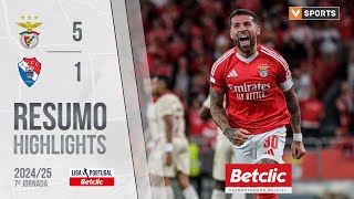 Resumo Benfica 51 Gil Vicente Liga 2425 7 [upl. by Anum452]