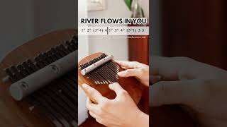 River Flows In You Kalimba Tutorial with Tabs [upl. by Ellened]