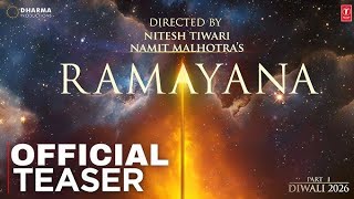 Ramayan Official Teaser  Ranbir Kapoor  Sai pallavi  Rocking Star Yash [upl. by Amsden316]