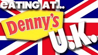 EATING AT  DENNYS DINER  UNITED KINGDOM [upl. by Gnim]