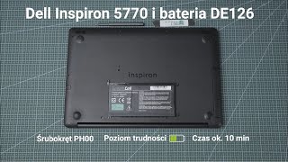 Wymiana baterii w laptopie Dell Inspiron 5770 [upl. by Gershom]