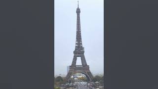 🇫🇷👩‍🎨 The Eiffel Tower on a Rainy Day  Paris Travel Vlog [upl. by Cheadle]