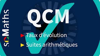 QCM 1 Taux dévolution amp Suites arithmétiques [upl. by Alilad417]