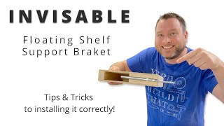 Impressive INVISIBLE Floating Shelf Support Bracket  Woodworking Project  Tips amp Tricks [upl. by Arramat]