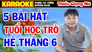 ✔️LK Hát Hè Phượng Buồn Liên Khúc Bolero Karaoke Thiếu Giọng Nữ Song ca cùng Hoàng Nam [upl. by Leagiba]