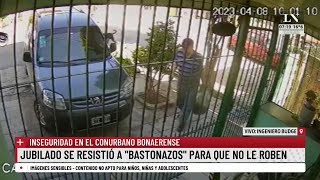 Un jubilado se resistió a quotbastonazosquot para que no le roben [upl. by Gena411]