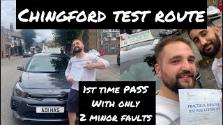 Chingford Driving Test Route  1st Time Pass [upl. by Goeger]