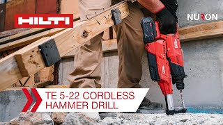 Hilti Nuron TE 522 Cordless Long Body Hammer Drill  Features and Benefits [upl. by Anitsyrhc]