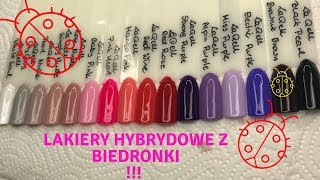 Lakiery hybrydowe z biedronki  nowe kolorki kolory ze strony LaQell [upl. by Everick]