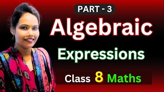 Algebraic Expressions Class 8  Part 3 [upl. by Walley182]