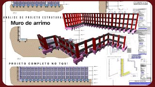 Projeto muro de arrimo [upl. by Lilyan]