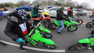 100 Dirtbikes And Atvs Ride Thru THE UNITED STATES CAPITAL WASHINGTON DC [upl. by Anavas]