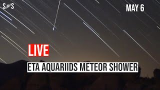 Live  ETA Aquarids Meteor Shower 2024  May 6 [upl. by Ennairda]