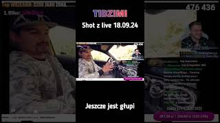 TIDZIMI ogląda Tigera Bonzo  Shot z live 18092024 tidzimi tigerbonzo shorts śmieszne [upl. by Anual]