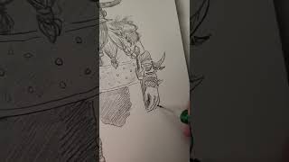 Valka amp Stoics song art drawing howtotrainyourdragon sketch [upl. by Marcelline]